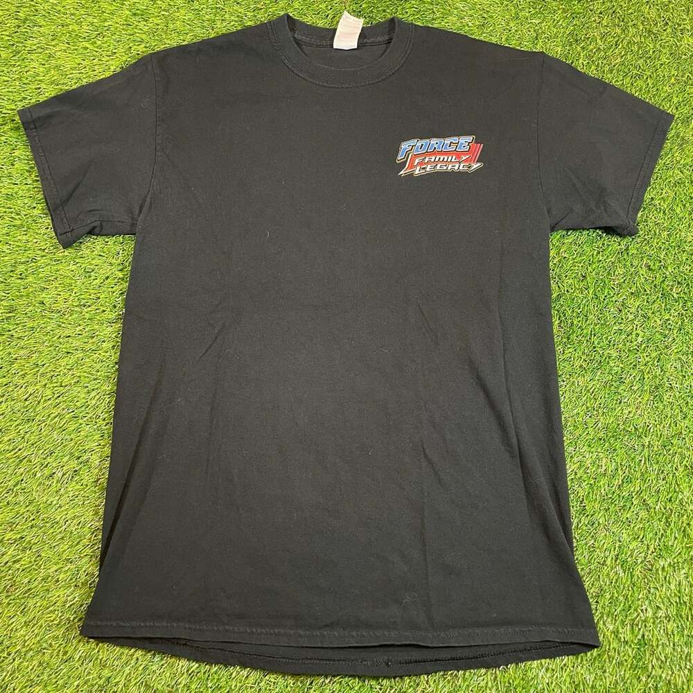 Gildan John Force Racing Force Family Legacy Black T-Shirt